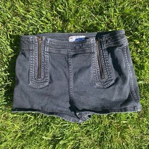 FREE PEOPLE Be Mine double zip denim shorts 28